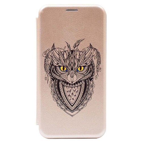 фото Чехол-книжка gosso book art jack для honor 9a золотой grand owl