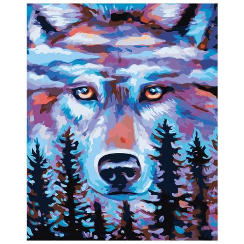 Картина по номерам Дух волка, 40x50 см картина по номерам дух волка 40x50 см
