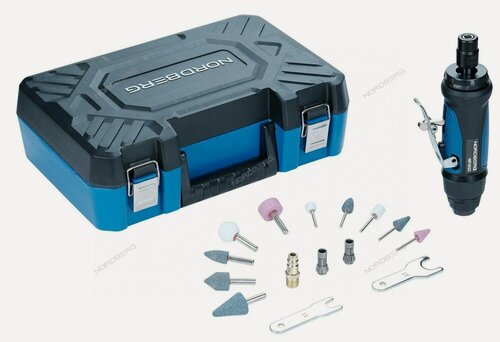 Изображение товара Пневмобормашинка с комплектом насадок NORDBERG