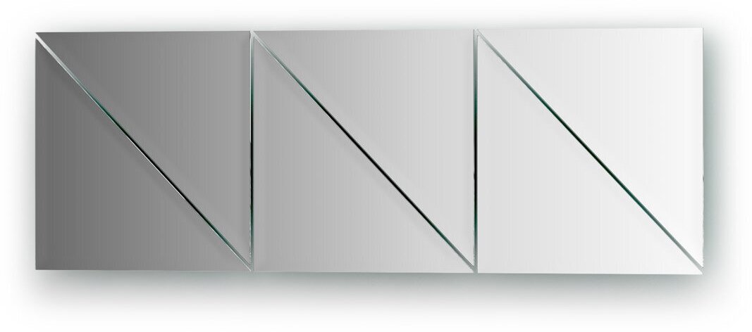 Зеркальная плитка Evoform Refractive 20х20 с фацетом 10 мм - фотография № 1