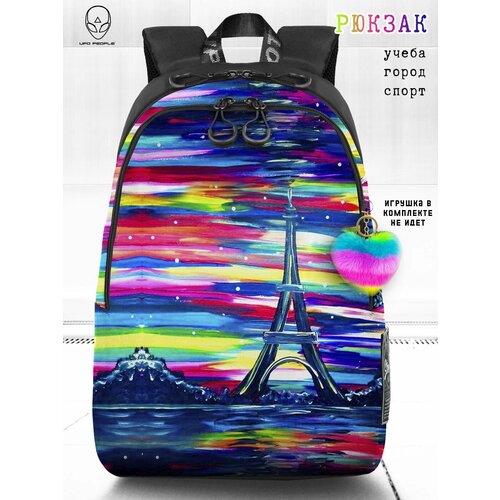 Школьный рюкзак для девочки UFO PEOPLE, Яркий, текстильный подростковый рюкзак, портфель школьный