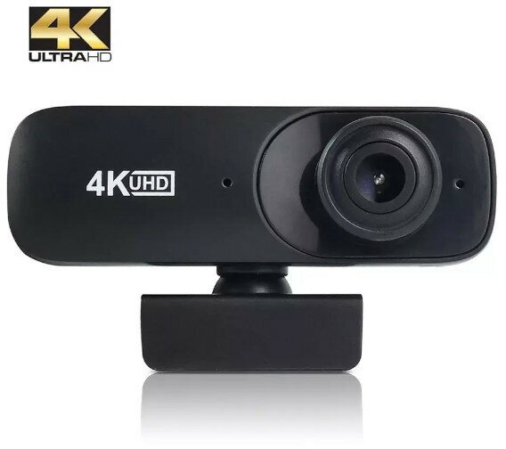 Веб-камера 4K c автофокусом, микрофоном и штативом в комплекте