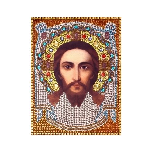 фото Спас нерукотворный набор для выкладывания стразами 28х22 преобрана 56