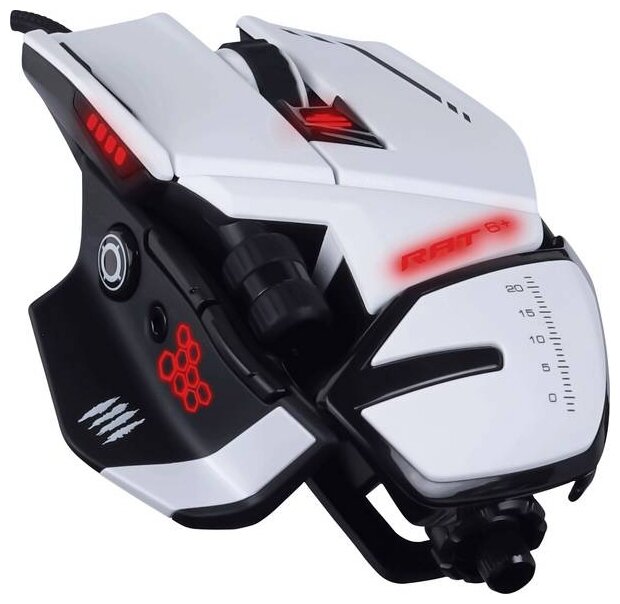 Мышь MADCATZ Mad Catz R.A.T. 6+ белая (MR04DCINWH000-0)