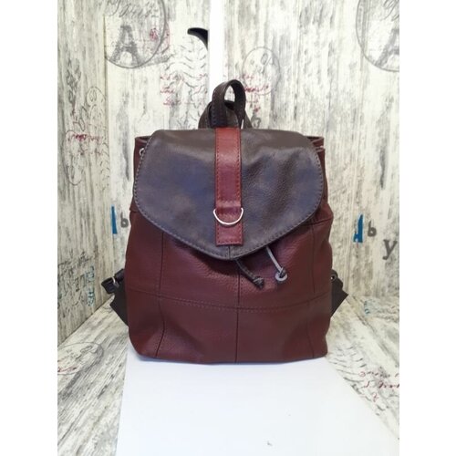 фото Рюкзак женский кожаный натуральный elena leather bag