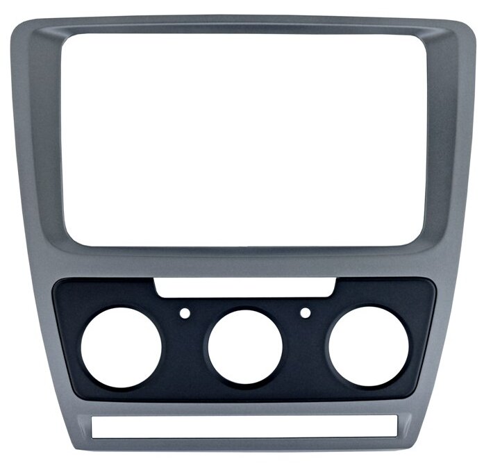 Переходная рамка Intro RSC-8676 M-SL для Skoda Octavia 04-12 Silver (Мех. Печь)