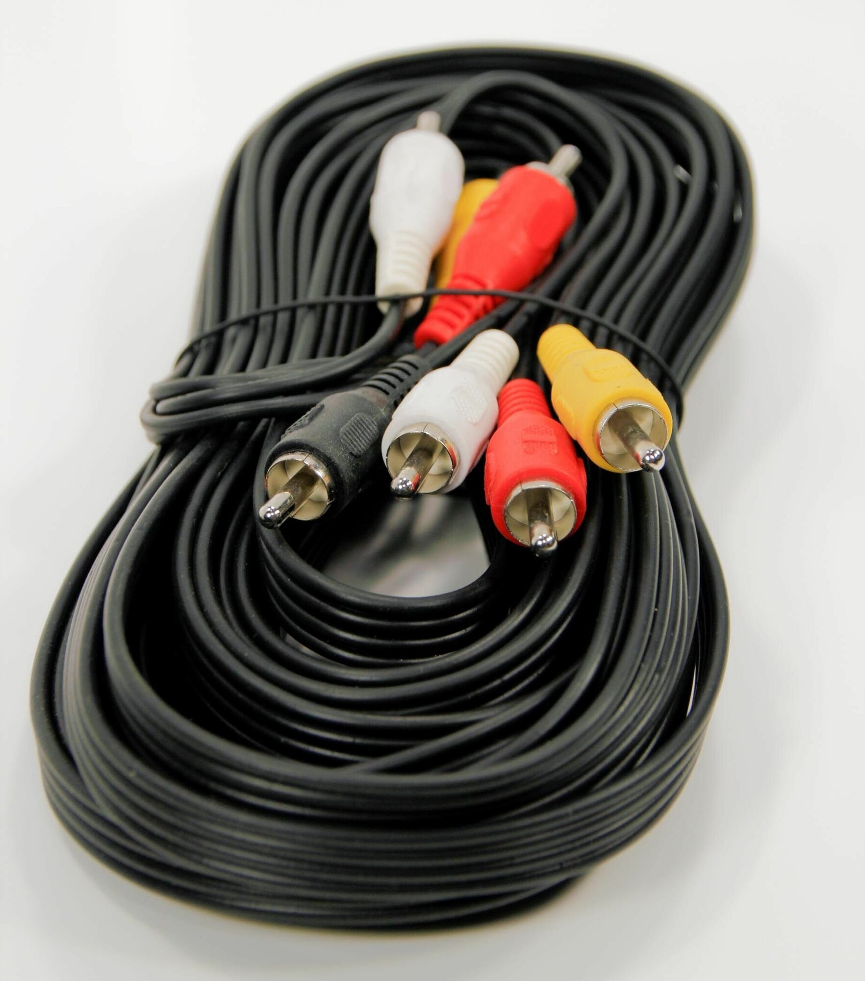 Аудио кабель TWIST: тюльпаны 4RCA-4RCA межблочный, стерео, 7 метров