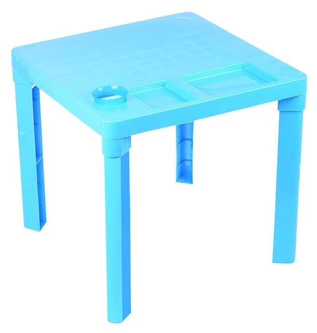 Стол пластмассовый детский Альтернатива М1228, голубой - фотография № 2