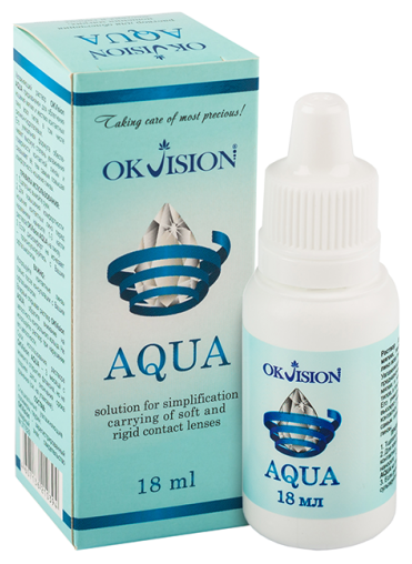 OKVision Aqua капли д/линз фл.-капельница, 18 мл, 2 уп.