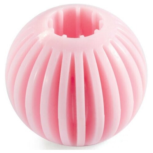 Triol Игрушка PUPPY для щенков из термопластика резины Мяч, розовый, 55мм, 2 шт. игрушка triol puppy для щенков из термопластичной резины ослик 17 см микс цветов