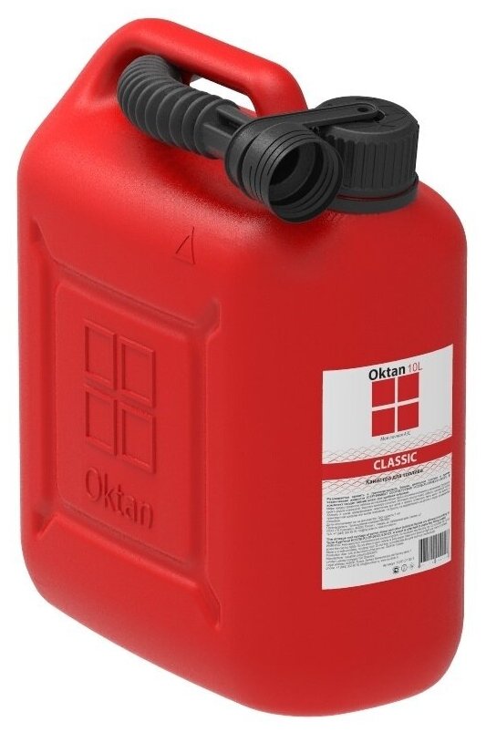 Канистра OKTAN CLASSIC для ГСМ, 10л, красная (Красный)