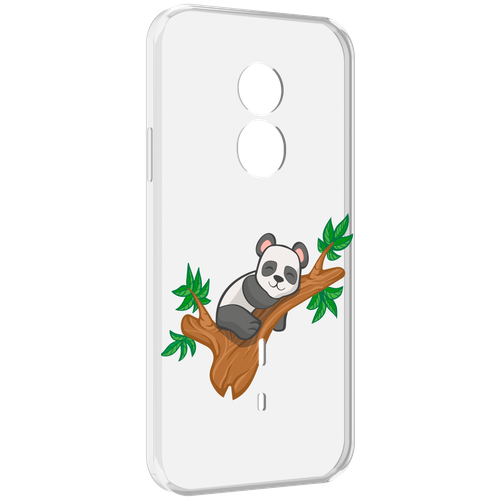 Чехол MyPads панда-на-деревце для Doogee S51 задняя-панель-накладка-бампер чехол mypads панда детеныш детский для doogee s51 задняя панель накладка бампер