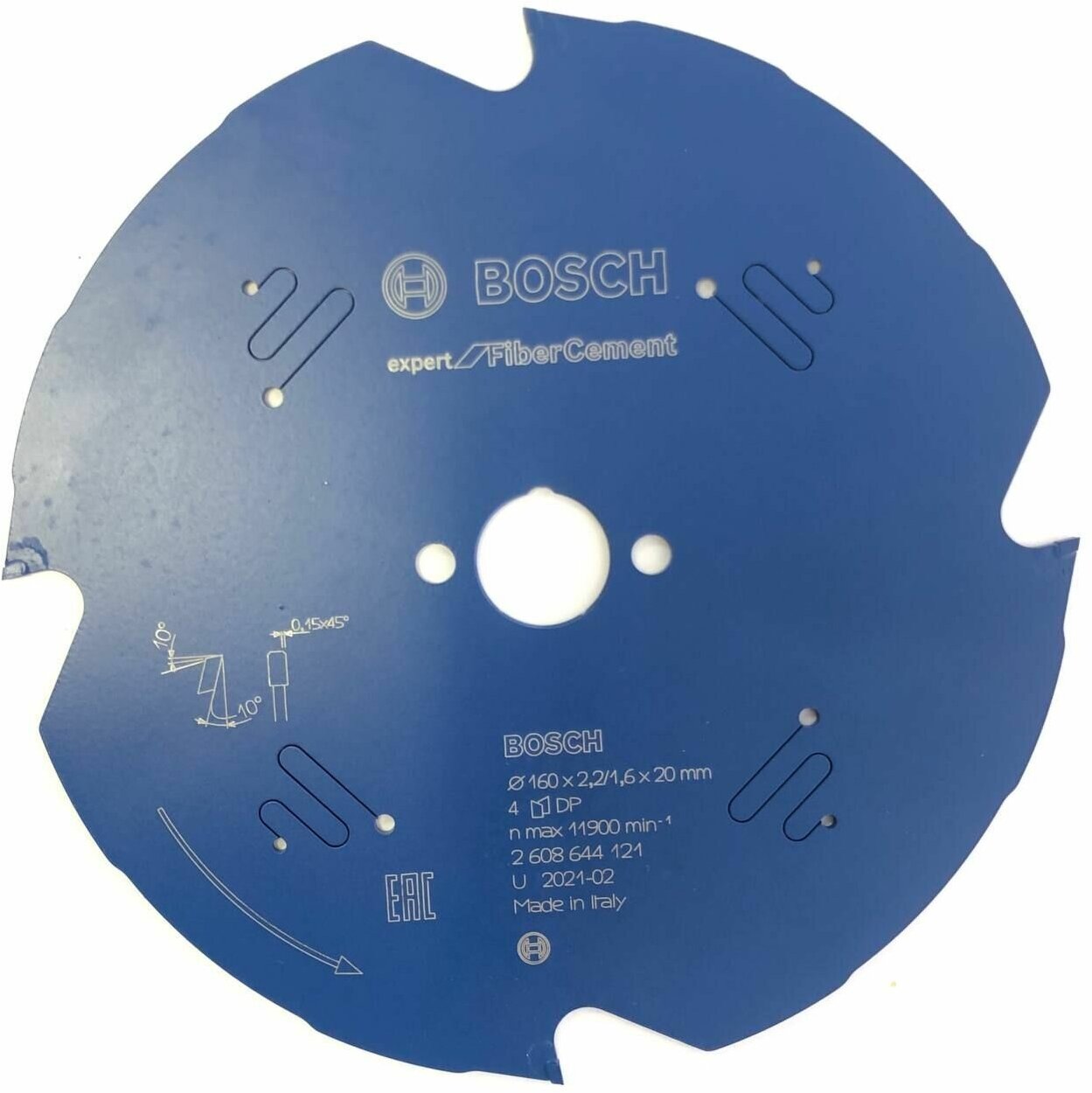 Пильный диск BOSCH Expert For Fiber Cement 160 мм x 20 мм