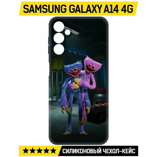 Чехол-накладка Krutoff Soft Case Хаги Ваги и Киси Миси для Samsung Galaxy A14 4G (A145) черный чехол накладка krutoff soft case хаги ваги мама длинные ноги для samsung galaxy a14 4g a145 черный