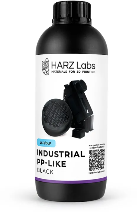 Фотополимерная смола HARZ Labs Industrial PP-Like, черный (1000 гр)
