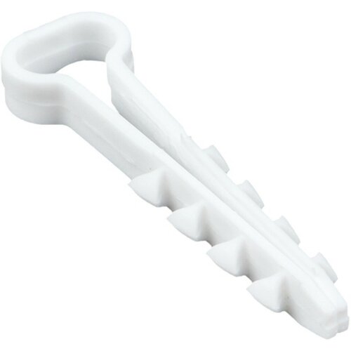 Дюбель-хомут 5х10 мм для плоского кабеля белый 50 шт EKF PROxima 187₽