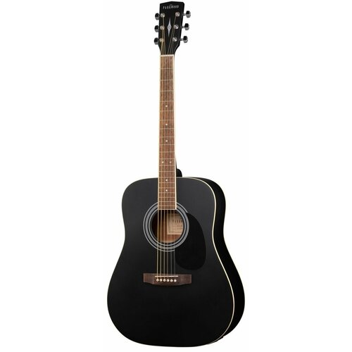 W81E-WBAG-BKS Электро-акустическая гитара, черная, с чехлом. Parkwood электроакустическая гитара parkwood w81e bks
