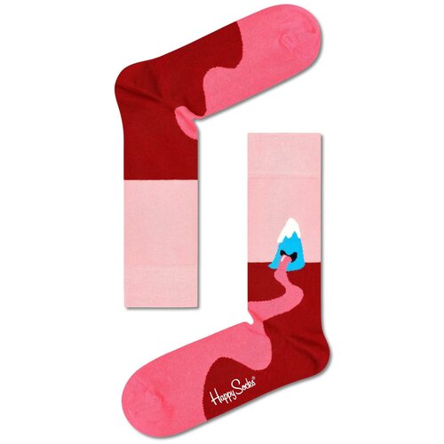 Женские носки Happy Socks высокие, размер 36-40, розовый, мультиколор