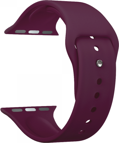 Ремешок Deppa Band Silicone для Apple Watch 38/40/41mm, силиконовый, бургунди (арт.47125)