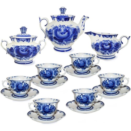 Сервиз чайный Орхидея 15 предметов 6 персон 14600₽