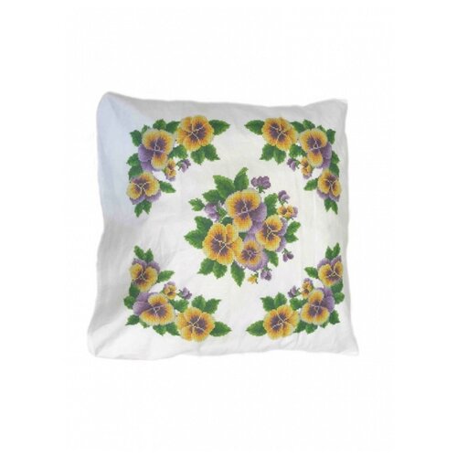 фото Набор анютины глазки наволочка 45х45 каролинка ккпн(бязь) 06