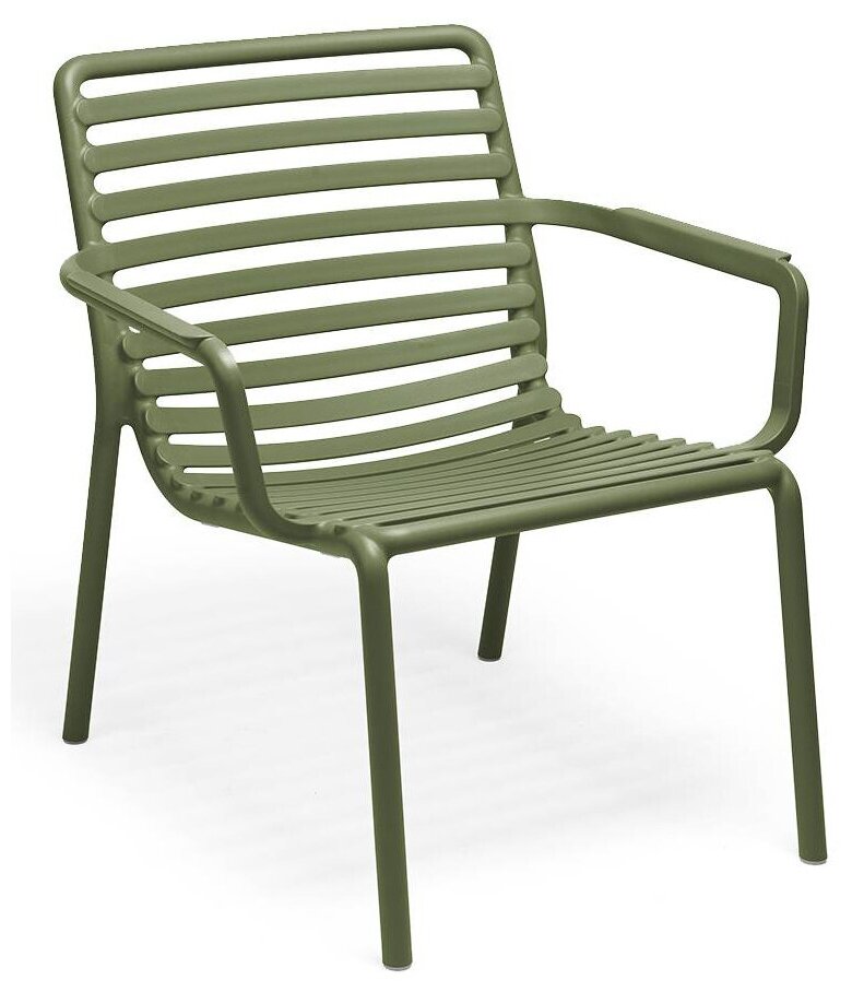 Садовое кресло для зон отдыха Nardi Doga Relax, из стеклопластика, цвет агава