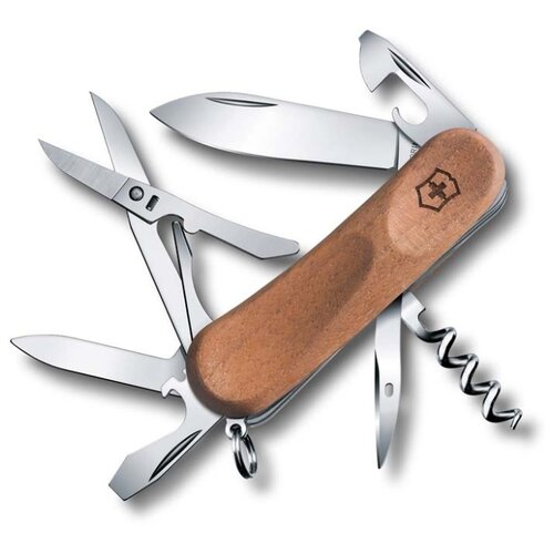 фото Victorinox. нож перочинный "evowood 14", 12 функций, 85 мм, рукоять из орехового дерева