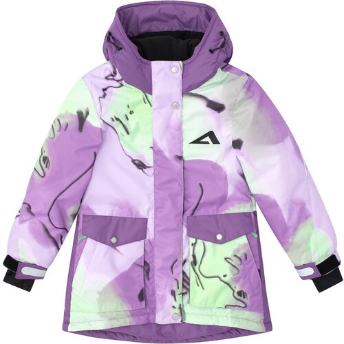 Куртка Oldos, размер 128-64-57, экрю, фиолетовый пижама oldos размер 128 64 57 фиолетовый
