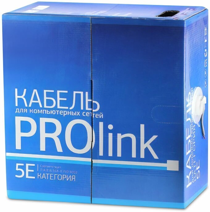 Кабель UTP категория 5е PROlink UTP 2x2x0.5