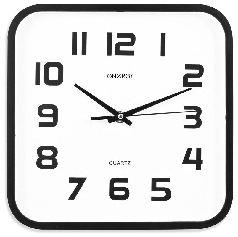 Часы настенные кварцевые ENERGY модель ЕС-08 квадратные