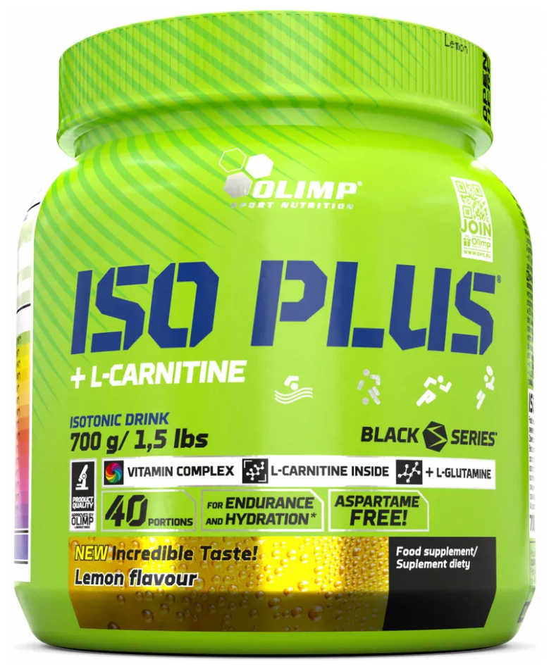 Изотоник в порошке Iso Plus Powder OLIMP 700 гр. (Лимон)