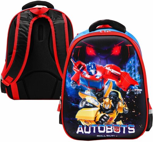 Рюкзак школьный AUTOBOTS, 39 см х30 см х14 см, Трансформеры