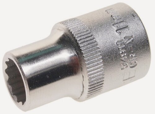 Изображение товара Торцевая головка ROCKFORCE RF-54911, 12-гранная, 1/2", 11мм, CrV, хромоникелевое покрытие