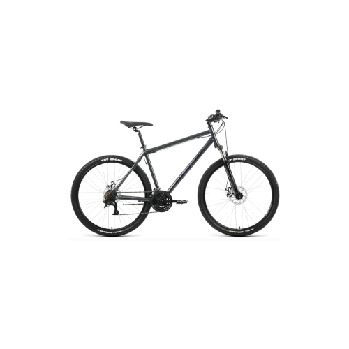 Велосипед FORWARD SPORTING 27,5 2.2 D (27,5 21 ск. рост. 17) 2022, темно-серый/черный, RBK22FW27853