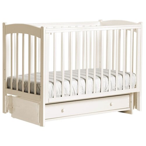 Детская кроватка лель (Кубаньлесстрой) Кубаночка-3 БИ 39, классическая, универсальный маятник, ваниль