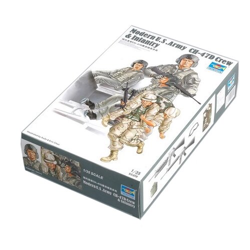 сборная модель trumpeter modern u s army ch 47d crew Сборная модель Trumpeter Modern U.S .Army CH-47D Crew & Infantry (00415) 1:35