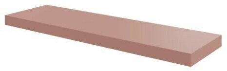 Полка мебельная Bistro 80x23.5x3.8 см МДФ цвет розовый