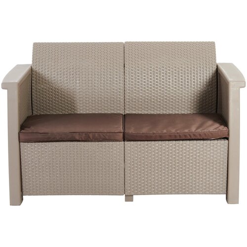 Диван пластиковый Keter Toledo Love Seat капучино