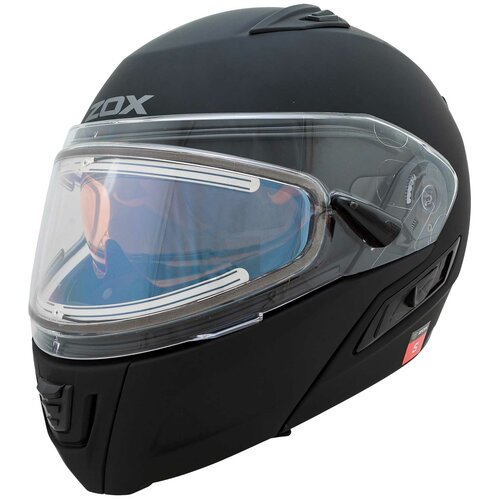 Шлем снегоходный ZOX Condor, стекло с электроподогревом, мат., черный, размер XXL