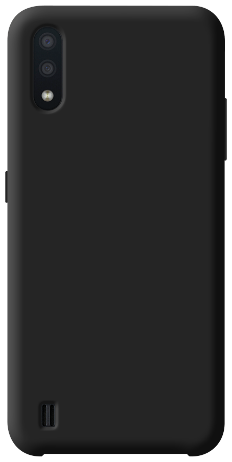 Чехол Liquid Silicone Case для Samsung Galaxy A01 (2020), черный, Deppa 87433