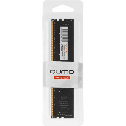 Оперативная память DDR4 QUMO для персонального компьютера 16GB 2933 MHz 1Gx8 CL21 288P 1,2V (QUM4U-16G2933P21)