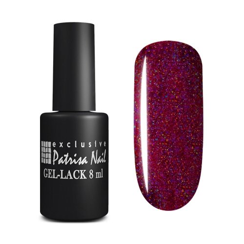 Patrisa Nail Гель-лак Stellar, 8 мл, S12 Яркий малиновый с голографическим шиммером