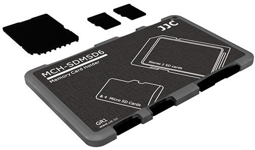 Кейс для карт памяти SD и MicroSD JJC MCH-SDMSD6GR (2xSD + 4 MicroSD)