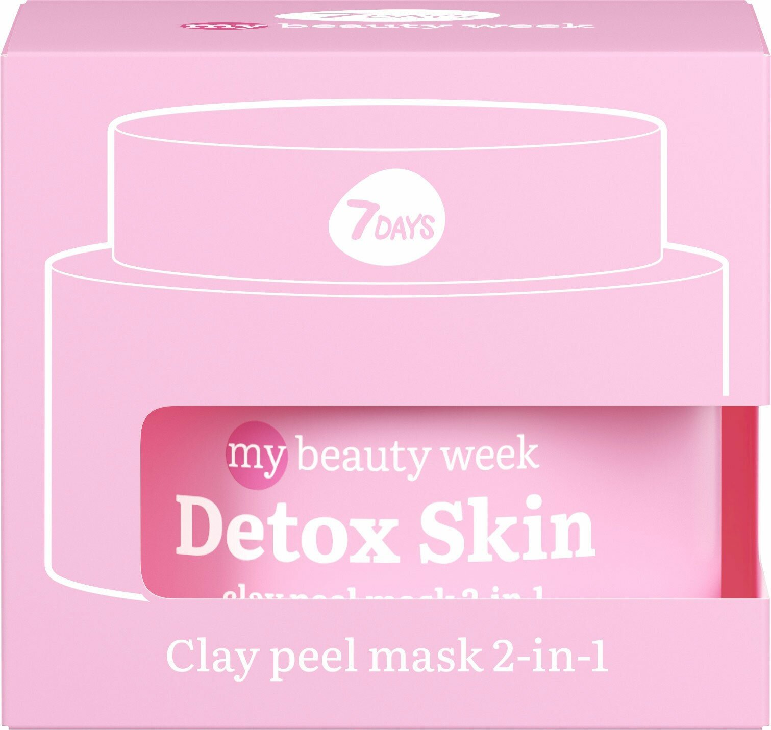 Маска для лица 7 Days My Beauty Week Detox Skin очищающая 2в1 50мл