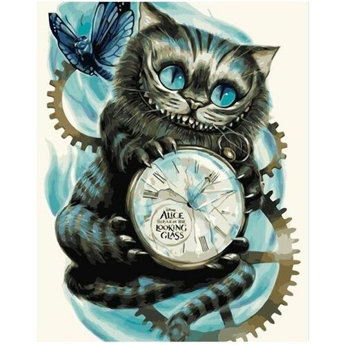 Алиса в Стране чудес Чеширский кот 40х50 чеширский кот алиса в стране чудес 649461 3xs синий
