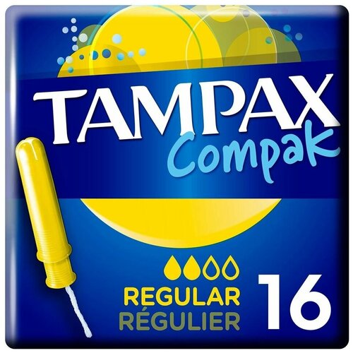 Тампоны Tampax Compak Regular с аппликатором 16шт х2шт