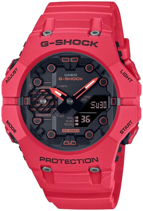 Наручные часы CASIO G-Shock GA-B001-4A, красный, черный