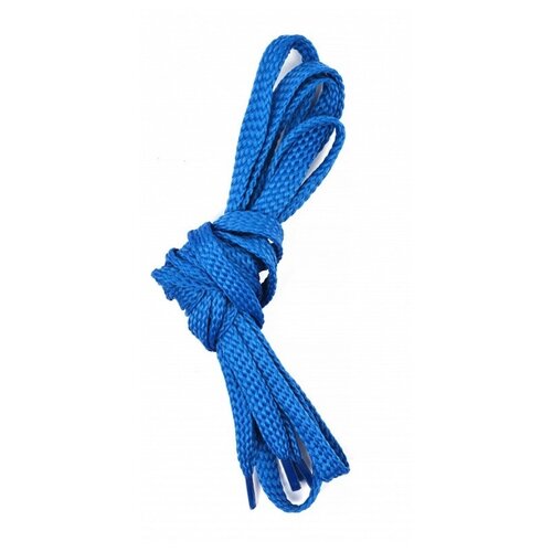 фото Шнурки плоские, турецкое плетение, 6-8 мм x 120 см, цвет: синий (25 комплектов) китай