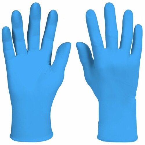 Защитные нитриловые перчатки KLEENGUARD™ G10 2PRO Blue Nitrile арт. 54424 размер 10 ( XL ), 0,15 мм, 45 пар