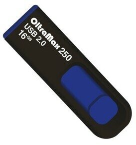 Флешка OltraMax 250 16 ГБ, blue